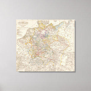 Deutschland zu der Zeit der Krieg mit 30 Jährigen Leinwanddruck