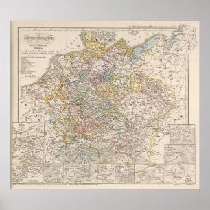 Deutschland zum Zeitpunkt des 30-jährigen Krieges Poster