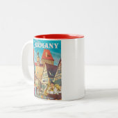 DEUTSCHLAND ZWEIFARBIGE TASSE (Vorderseite Links)