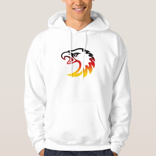Deutschlandadlerkopf Hoodie (Vorderseite)