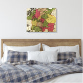 DeutschlandPanoramakarte Deutschland Leinwanddruck (Insitu (Schlafzimmer))