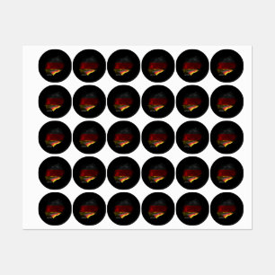 Deutschlands Flagge Etiketten
