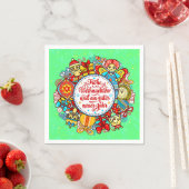 Deutschlands glückliche Weihnachten und glückliche Serviette (Beispiel)