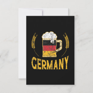 Deutschlands Stolz Deutsche Flagge Bierliebhaber O Karte
