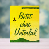 Deutschsprachige Bibel Verse Motivierend Acrylschild (Neutral)