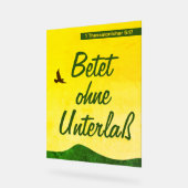 Deutschsprachige Bibel Verse Motivierend Acrylschild (Winkel)