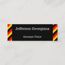 Deutschsprachige Lernkarte Mini Visitenkarte