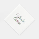 Deutschsprachiges Glück Ostern Frohe Ostern Serviette (Ecke)