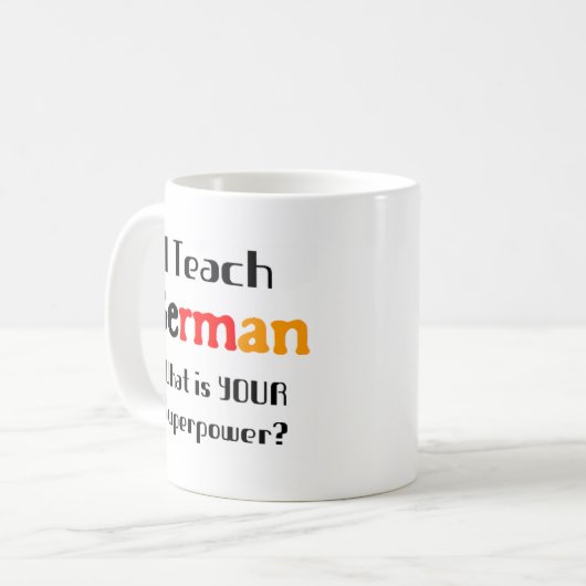 Deutschunterricht Kaffeetasse (Vorderseite Links)