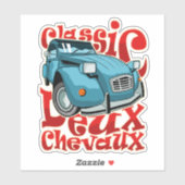 Deux Chevaux Aufkleber (Blatt)
