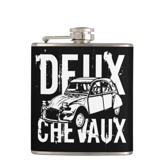 Deux Chevaux Flachmann (Vorderseite)