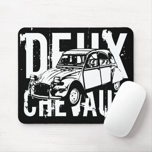 Deux Chevaux Mouse Pad Mousepad (Mit Mouse)