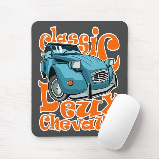Deux Chevaux Mousepad (Mit Mouse)