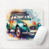 Deux Chevaux Mousepad (Mit Mouse)