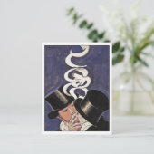 Deux Fumeurs von Cappiello Postkarte (Stehend Vorderseite)