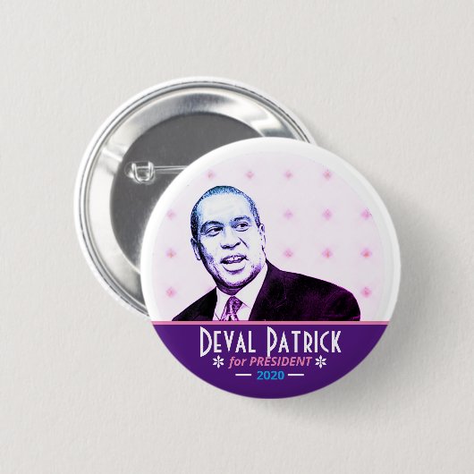 Deval Patrick für Präsident 2020 Button (Vorne & Hinten)