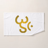Devanagari Om Badhandtuch Set (Handtuch)