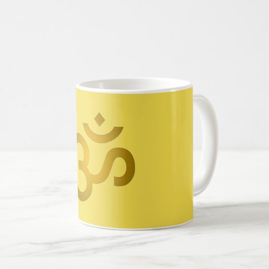 Devanagari om - Canary Kaffeetasse (VorderseiteRechts)