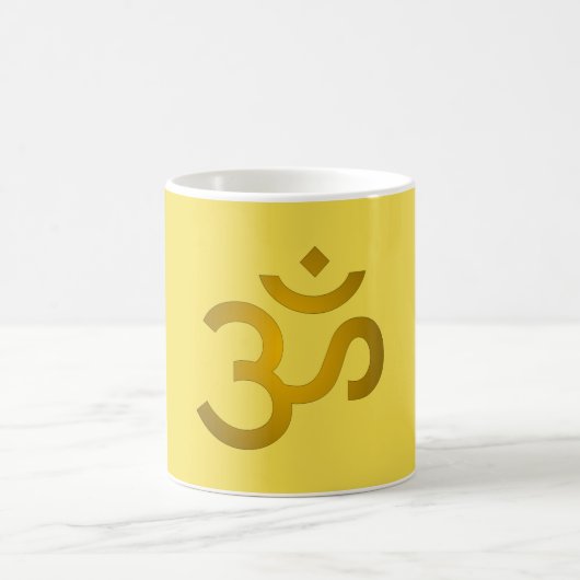 Devanagari om - Canary Kaffeetasse (Mittel)