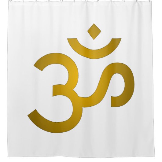 Devanagari om Duschvorhang (Vorderseite)