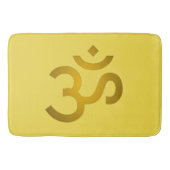 Devanagari Om - Kanarienvogel Badematte (Vorderseite)