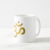 Devanagari om - White Kaffeetasse (VorderseiteRechts)