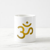 Devanagari om - White Kaffeetasse (Mittel)