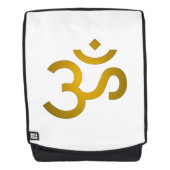 Devanagari Om - White Rucksack (Vorderseite)