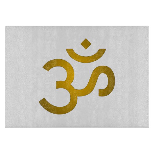 Devanagari om - White Schneidebrett (Vorderseite)