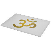 Devanagari om - White Schneidebrett (Ecke)