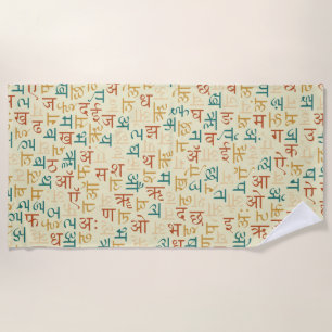 Devanagari Strandtuch