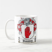 Devaney Familienwappen Kaffeetasse (Links)