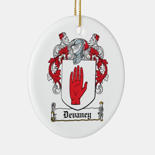 Devaney Familienwappen Keramik Ornament (Rechts)