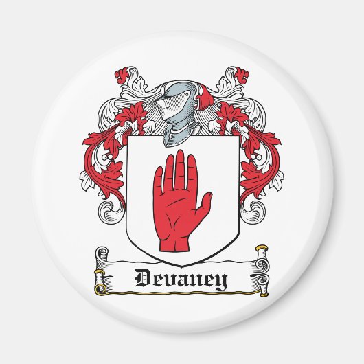 Devaney Familienwappen Magnet (Vorne)