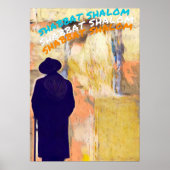Devant le mur shabbat shalom poster (Vorne)