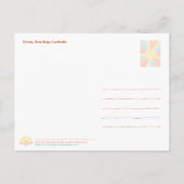 Devata-Skulptur Angkor Wat Postkarte (Rückseite)