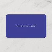 Developer Business Card mit QR-Code Visitenkarte (Vorderseite)