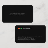 Developer Business Card Visitenkarte (Vorne/Hinten)
