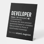 Developer Dictionary Definition Funny developers Sockelschild (Vorderseite)