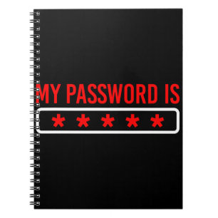 Developer - My Password is *** - Gift Idea Notizblock