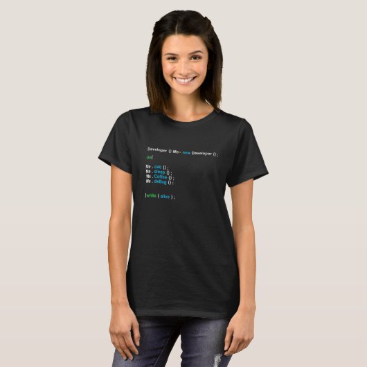 Developer New Developer Coder Programmer Nerd Admi T-Shirt (Vorne ganz)