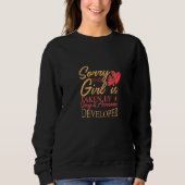 Developer Work Job Husband Wife Saying Everyday Sweatshirt (Vorderseite)