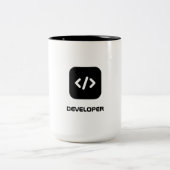 developer zweifarbige tasse (Mittel)