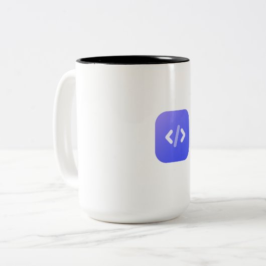 developer zweifarbige tasse (Vorderseite Links)