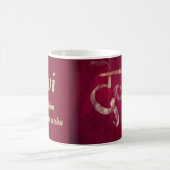 Devi Sanskrit Calligrafie mit Mantra Kaffeetasse (Mittel)