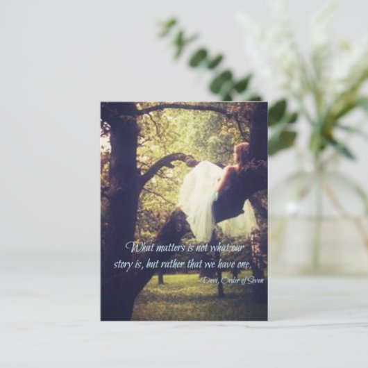 Devi Zitat, Postkarte (Stehend Vorderseite)