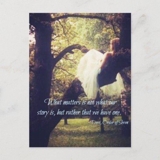 Devi Zitat, Postkarte (Vorderseite)