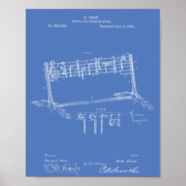 Device Teaching Music 1893 Patent Art Blueprint Poster