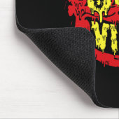 Devil 666 Vibes - Retro Style 666 Funny Evil Hallo Mousepad (Ecke)