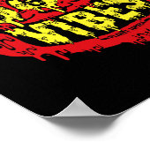 Devil 666 Vibes - Retro Style 666 Funny Evil Hallo Poster (Ecke)